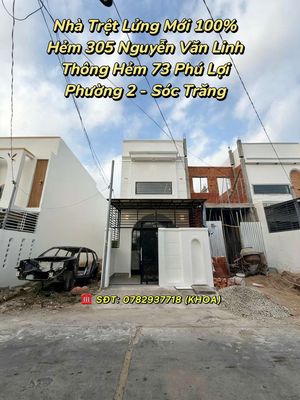 Nhà Trệt Lửng Hẻm ÔTÔ 73 Phú Lợi - 305 Nguyễn Văn Linh P2 Sóc Trăng