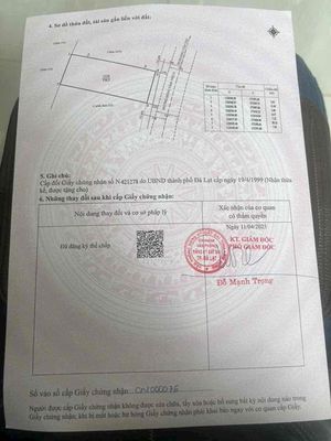 BÁN ĐÂT TẶNG NHÀ MẶT TIỀN ĐỒNG TÂM ĐÀ LẠT NGAY CHỢ 156m2 11 TỶ