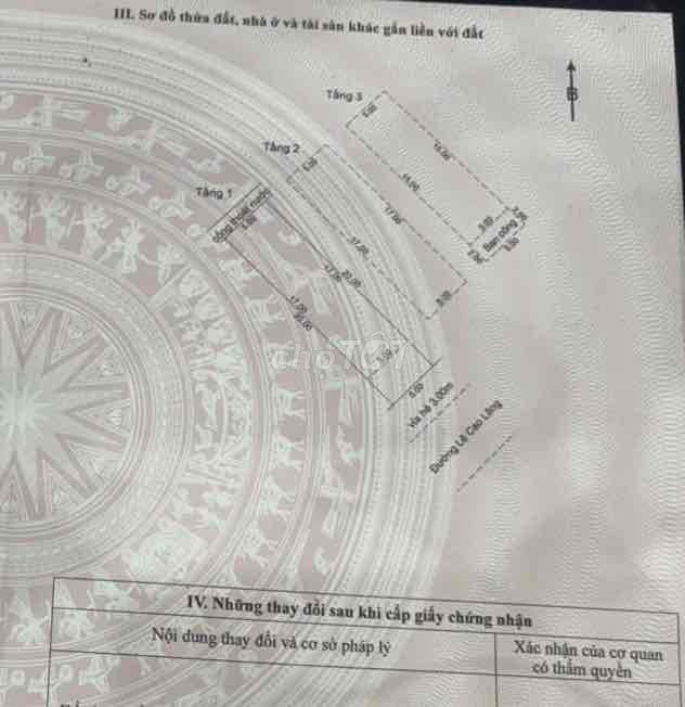 Bán nhà 3 tầng mặt tiền Lê Cao Lãng, sát Sông Cẩm Lệ - Giá 7.8 tỷ TL