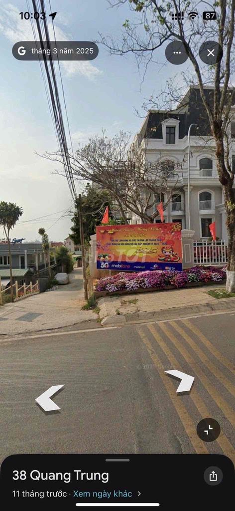 BÁN NHÀ sau UBND phường Lâm Viên ( ĐÀ LẠT)  Diện tích 278m2 100% đất đ