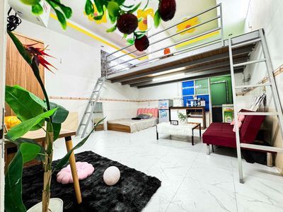 CĂN HỘ Duplex 3 Chỗ Ngủ , tầng trệt , phù hợp đông người