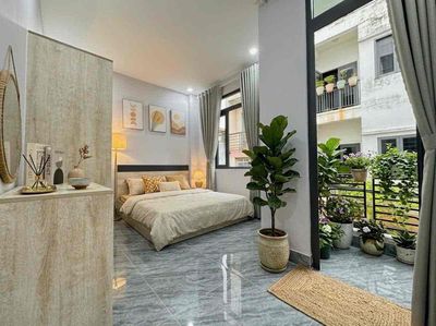 Cho thuê phòng 1pn Trung Tâm Q4 máy giặt riêng ban công mới