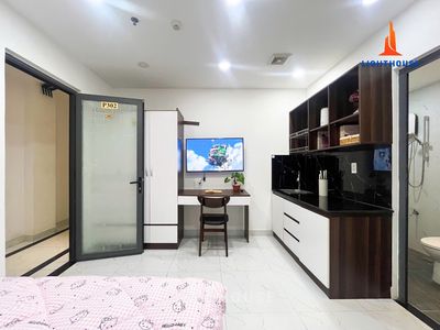 STUDO NGAY BÙI HỮU NGHĨA CHỢ BÀ CHIỂU FULLNT BAN CÔNG THOÁNG THANG MÁY