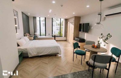 CHO THUÊ CĂN HỘ DỊCH VỤ FULL NỘI THẤT CỬA SỔ LỚN ĐÓN ÁNH SÁNG TỰ NHIÊN