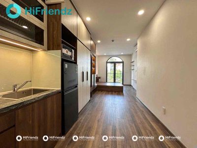 🍄STUDIO BAN CÔNG 🌵FULL NỘI THẤT 🏠TONE GỖ 📍GẦN MAI CHÍ THỌ