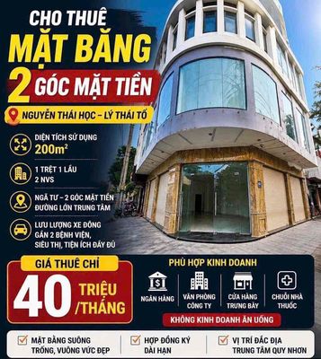 Cho thuê mặt bằng căn góc