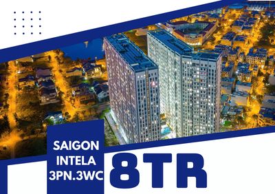 Cho thuê căn hộ Bình Chánh 3PN 3WC - 8tr -  Có nội thất Sài Gòn Intela