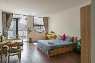 cho thuê căn hộ studio ban công ngay khu k300 - gần ga t3 mới
