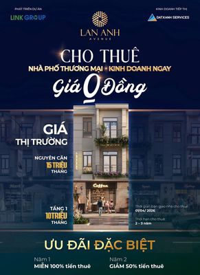 Cho thuê shophouse VSIP – Năm đầu 0 VND - mặt tiền kinh doanh