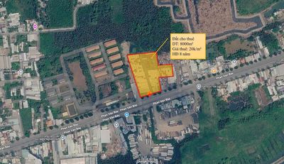 CHO THUÊ 8000M2  ĐẤT MẶT TIỀN PHAN VĂN BẢY – HIỆP PHƯỚC, NHÀ BÈ 🔥