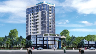 Cho thuê chung cư Sacomreal Hòa Bình 65m 2pn giá 8 triệu 