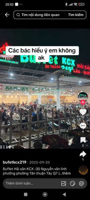 Cho thuê mặt bằng buffet KCX