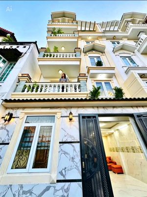 Cho thuê nhà mới trệt 4 lầu 4pn ngay chợ thạch đà 18tr