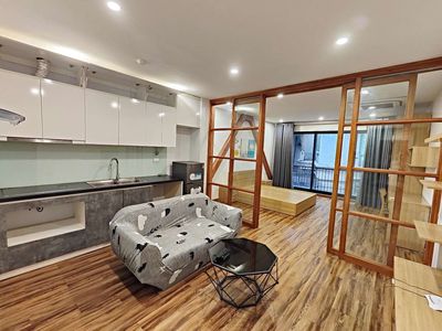 Nhượng  1n1k 45m2 ban công thoáng, đủ đồ, ngõ 148 Trần Duy Hưng