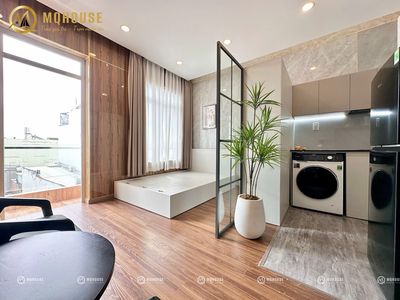 STUDIO TÁCH BẾP GIẶT RIÊNG CỰC ĐẸP GẦN ĐH VĂN HIẾN GIÁP Q10