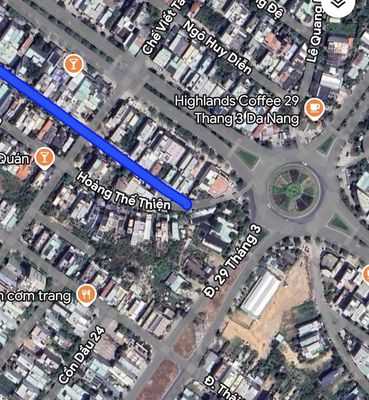Cho thuê lô đất 2 mặt tiền trước sau đường 7m5 Hoàng Thế Thiện và Nguy