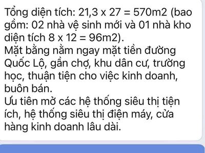 mặt tiền cho thuê