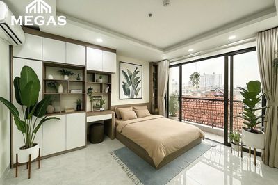 CHO THUÊ STUDIO BAN CÔNG FULL NÔỊ THẤT MỚI TINH NGAY LẠC LONG QUÂN