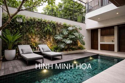 Cho thuê biệt thự HỒ BƠI SÂN VƯỜN 4PN khu Nam Việt Á