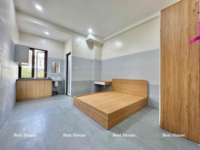 CHO THUÊ STUDIO ĐẦY ĐỦ NỘI THẤT CỬA SỔ TRỜI - CÓ THANG MÁY GẦN AEON