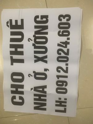 Cho thuê nhà, xưởng, kho