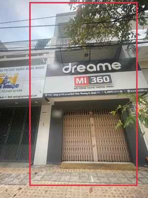 cho thuê nhà MT cư xá bình thới 4.5x15 1 trệt 2 lầu