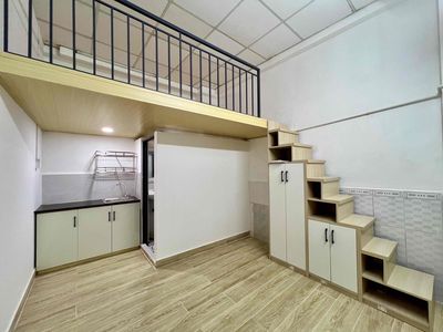 PHÒNG TRỌ GIÁ RẺ_MỚI 100% CẦU THANG TÍCH HỢP TỦ ĐỒ, ĐẸP MÊ LY