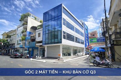 🔥 GÓC 2 MẶT TIỀN BÀN CỜ – QUẬN 3 🔥 17x5m - 4 TẦNG - 68 TRIỆU