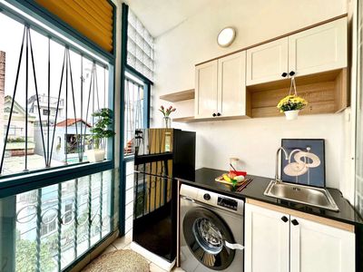 🔥CHO THUÊ NGÃ TƯ PHÚ NHUẬN-STUDIO MỚI FULL NT-BAN CÔNG-MÁY GIẶC RIÊNG