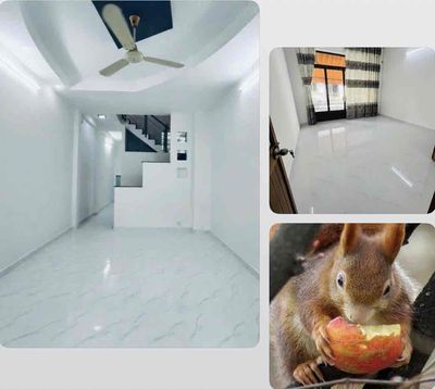 NHÀ MỚI, 1 TRỆT 2 LẦU SÂN THƯỢNG, 3P. NGỦ ở và làm việc OK