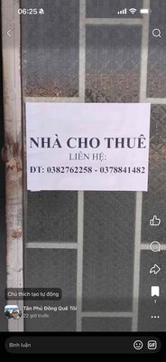 Nhà Mặt tiền cho Thuê