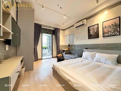Căn hộ dịch vụ bancol studio/tách bếp Tân Phú