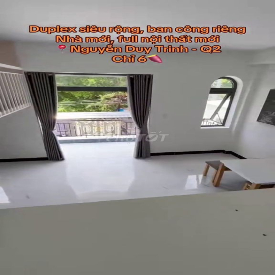 Cho thuê căn hộ Duplex Nguyễn Duy Trinh Quận 2 ban công full nội thất
