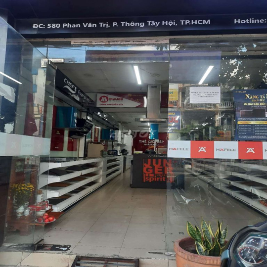 Cho thêu mặt bằng mặt tiền 580 Phan văn Trị, MT:4,3m DT:85m2