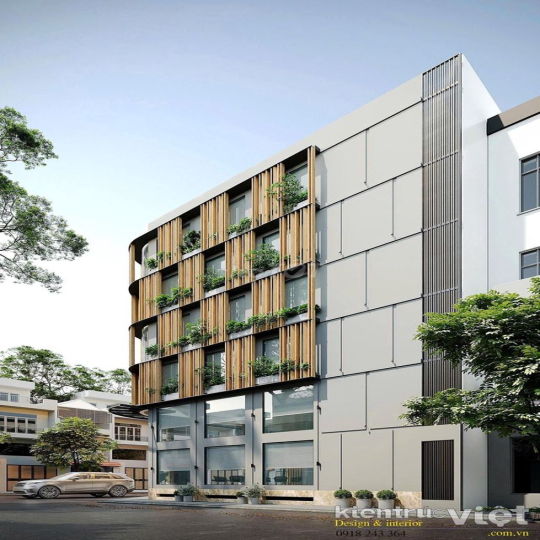 Cho Thuê Toà Văn Phòng Mới 100% 1 Hầm 5 Tầng, 1200m2 Sử Dụng