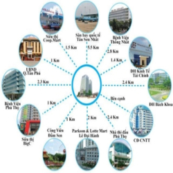 CHO THUÊ CĂN HỘ CC IDICO TÂN PHÚ, 2PN FULL NỘI THẤT