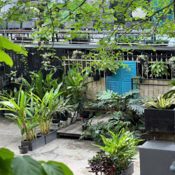 CHO THUÊ BIỆT THỰ SÂN VƯỜN 158 XVNT, QBT, DT 22x18M, TRỆT 1 LẦU, 80TR