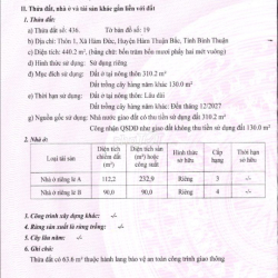 Bán nhà MT Quốc lộ 1A (1.124m2) cách TP Phan Thiết 25P