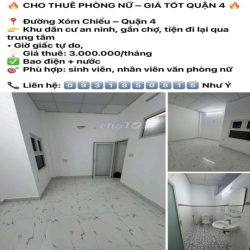 NHÀ NGUYÊN CĂN Q4 CẦN CHO THUÊ