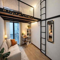 thuê phòng Duplex có thang máy Quận 1 gần Chợ Thái Bình