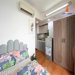 CĂN HỘ STUDIO BAN CÔNG CỰC XINH NGAY SÁT SÂN BAY - ĐẦY ĐỦ NỘI THẤT