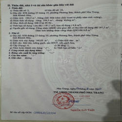 Nhà mặt tiền  đường 23 tháng 10. Giá thấp hơn định giá vietcombank