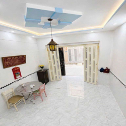 CHO THUÊ NHÀ NGUYÊN CĂN,LÊ VĂN QƯỚI , 8*16M ,3 LẦU ,HẺM 8M THÔNG