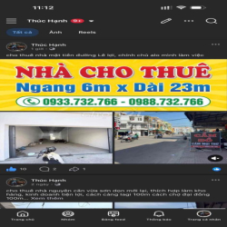 cho thuê nhà mặt tiền con đường sầm uất nhất lagi