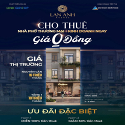 Cho thuê shophouse VSIP – Năm đầu 0 VND - mặt tiền kinh doanh