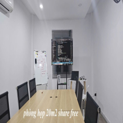 V.phòng mặt tiền Cộng Hòa 20m2 + free 20m2 p.họp - Ngày vào 15/05