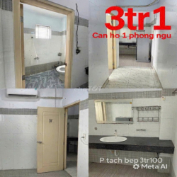 PHÒNG, CĂN 1 PHÒNG NGỦ (PHÒNG TÁCH BẾP) ĐƯỜNG QUANG TRUNG