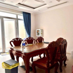 biệt thự sẵn nội thất có hầm để ôtô , có thang máy .5pn .