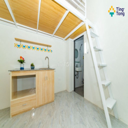 TT124 - Phòng đơn thiết kế tiện nghi gác xép ngay TMU, Quốc Gia vskk
