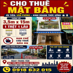 Cho Thuê Mặt bằng Hoàng Hoa Thám tphcm